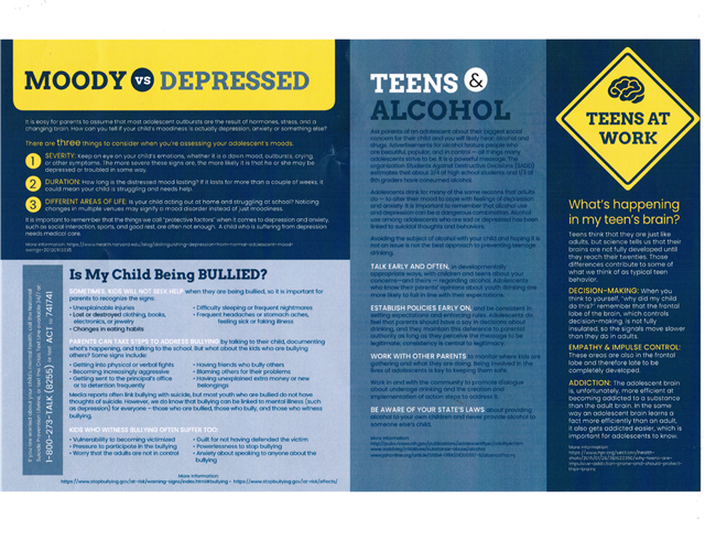 SOS Parent Newsletter pg. 2 SOS Parent Newsletter pg. 2